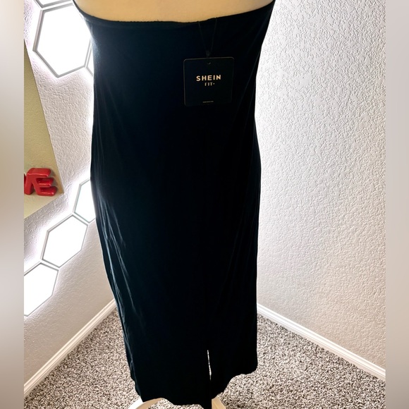 NEW Strapless Black Maxi Dress - Picture 8 of 12